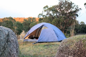 Tent camping around amazing nature